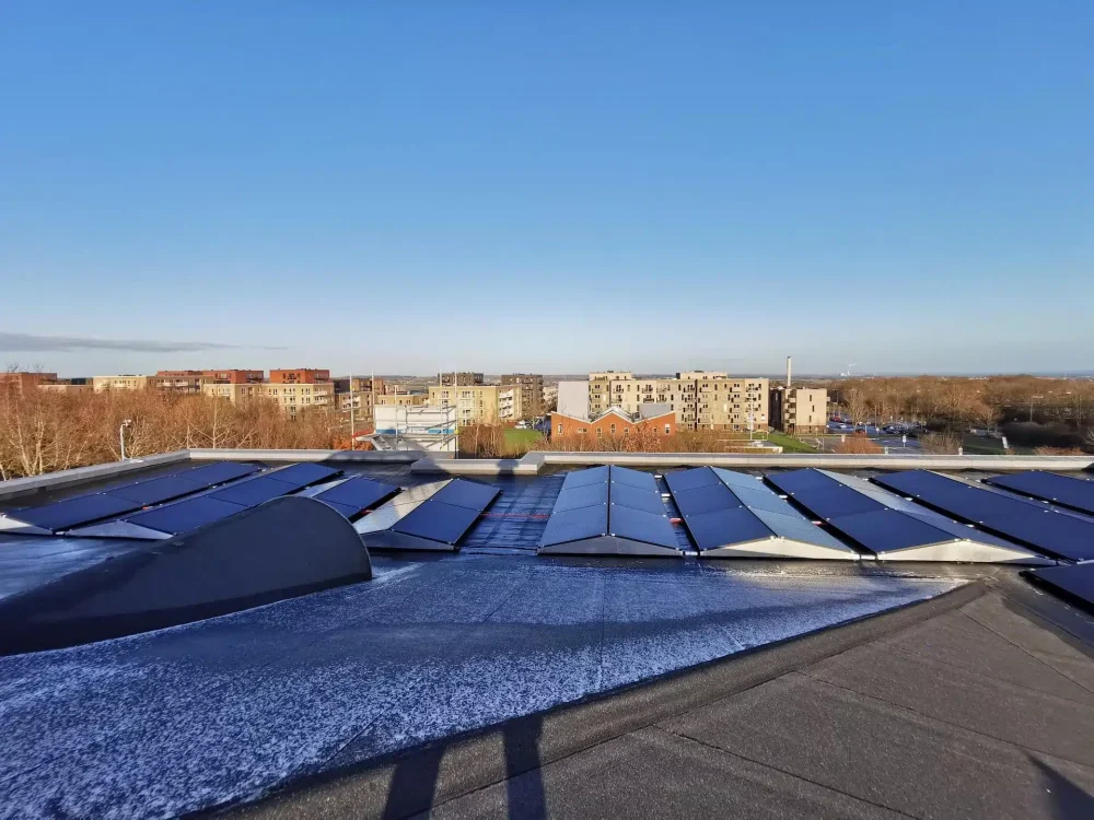 Solceller hos Aarhus Business College