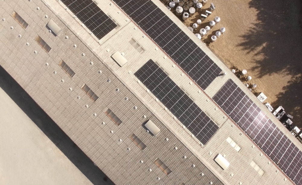 Solceller på taget hos Fh Scandinox